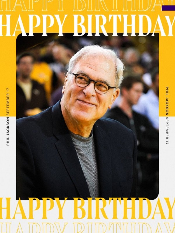 Huấn luyện viên huyền thoại! Những bức ảnh chính thức của Lakers chúc Zen Master một sinh nhật vui v
